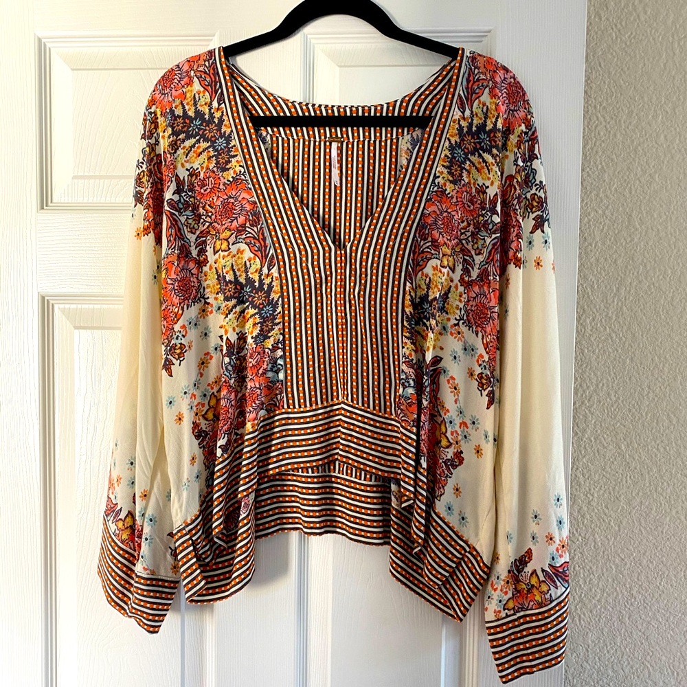 Free people v neck blouse